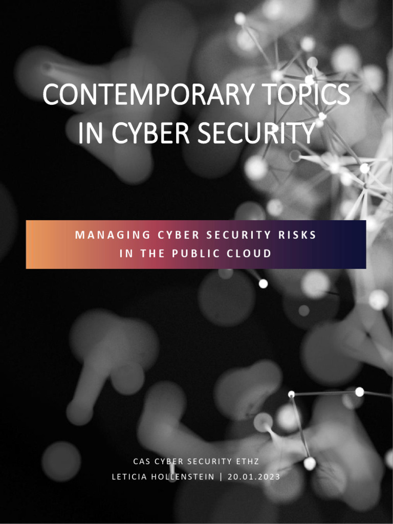 Contemporary Topics in Cyber Security Seminar Paper Leticia Hollenstein ...
