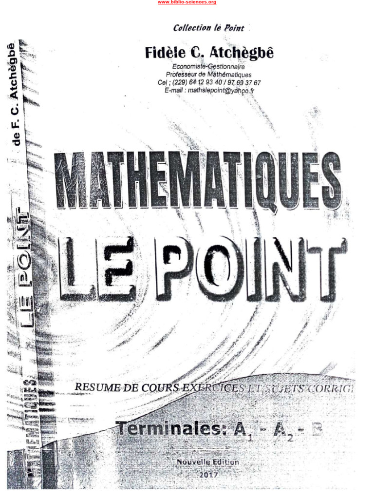 LE POINT - MATHS - Tle AéB | PDF