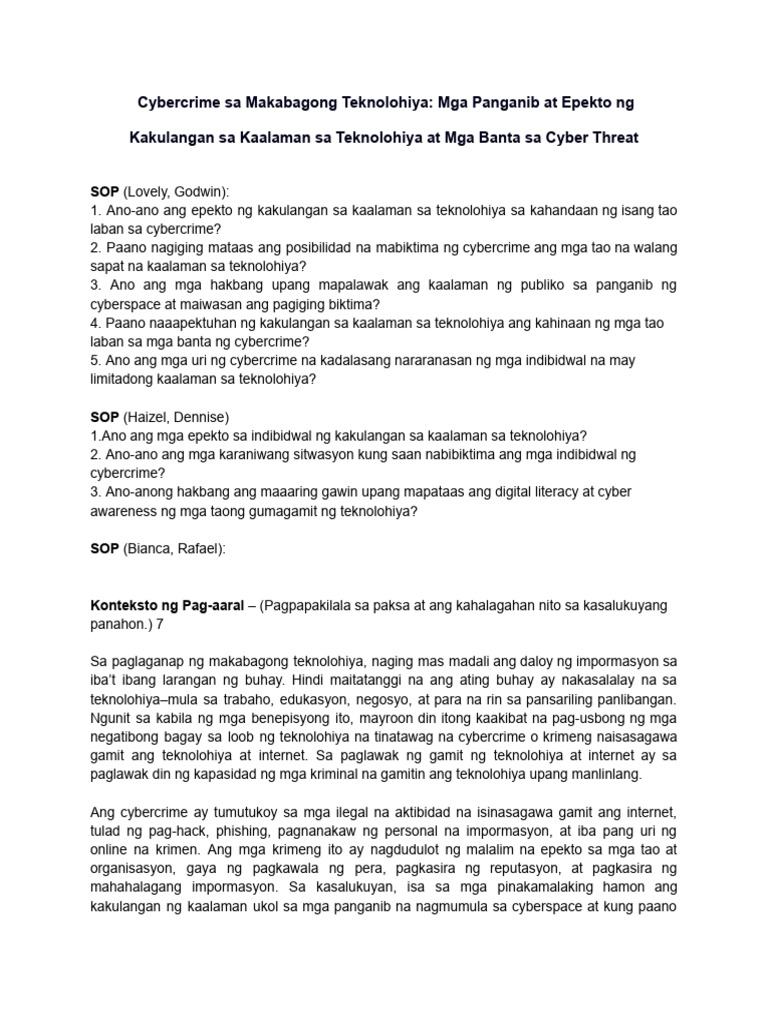Filipino Draft | PDF