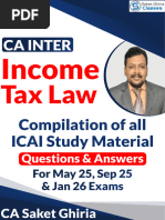 CA Inter DT Handwritten Notes May 2024 | PDF | Income Tax | Economies
