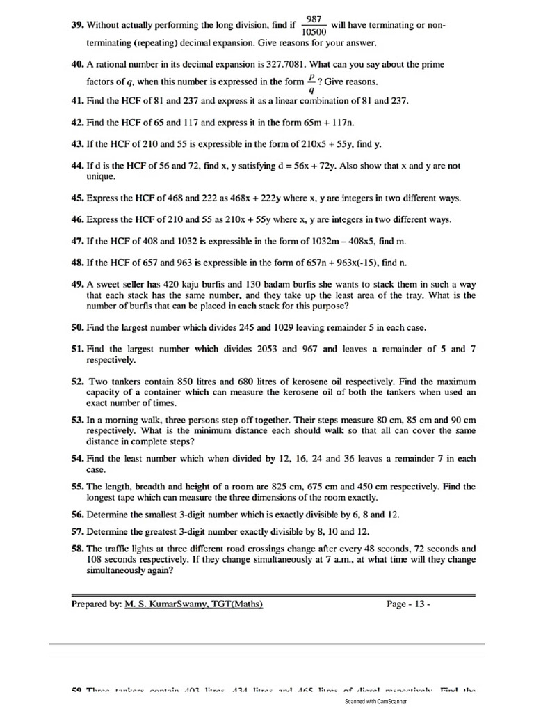 Chapter 1 Real Numbers | PDF