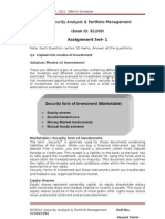 MF0010 - Security Analysis & Portfolio Management (Book ID: B1208)