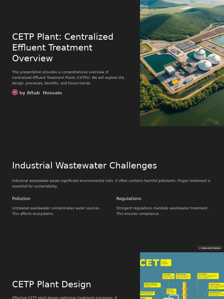 Overview of CETP Plant Processes | PDF | Sewage Treatment | Water Pollution