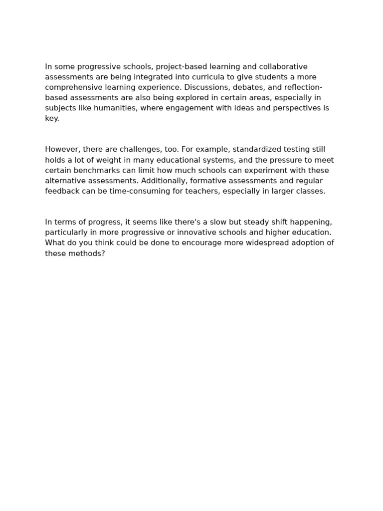 Innovative Assessment Methods in Education | PDF