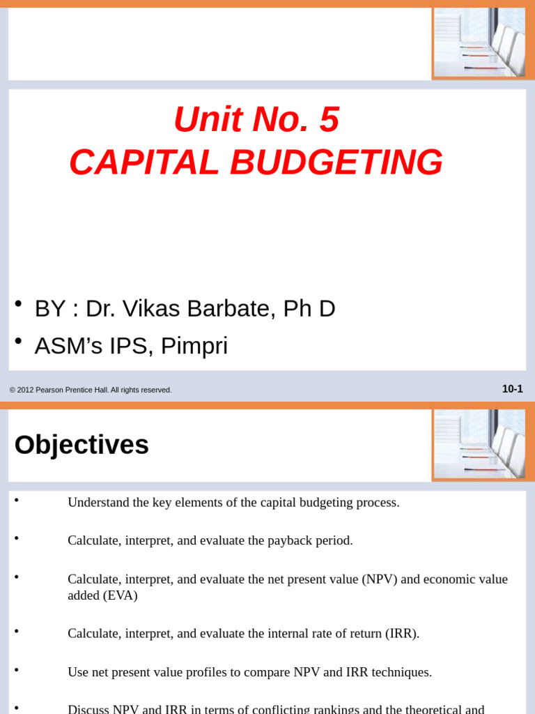 Capital Budgeting Techniques Explained | PDF | Capital Budgeting | Net ...