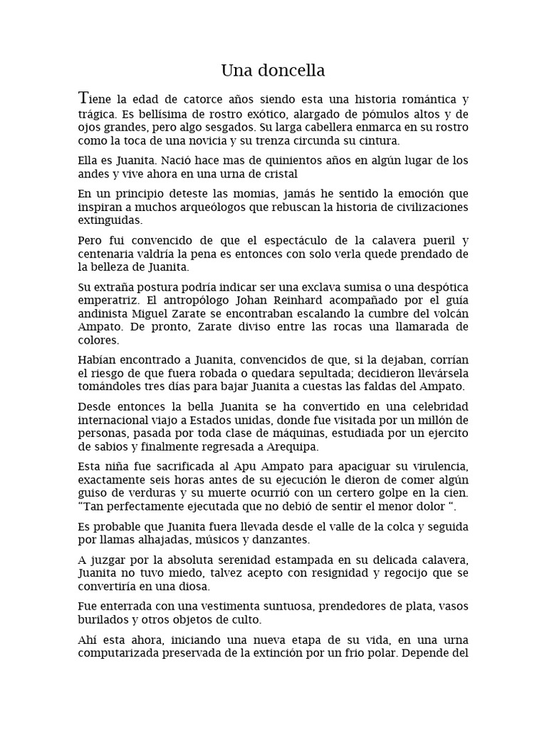 Una DONCELLA | PDF