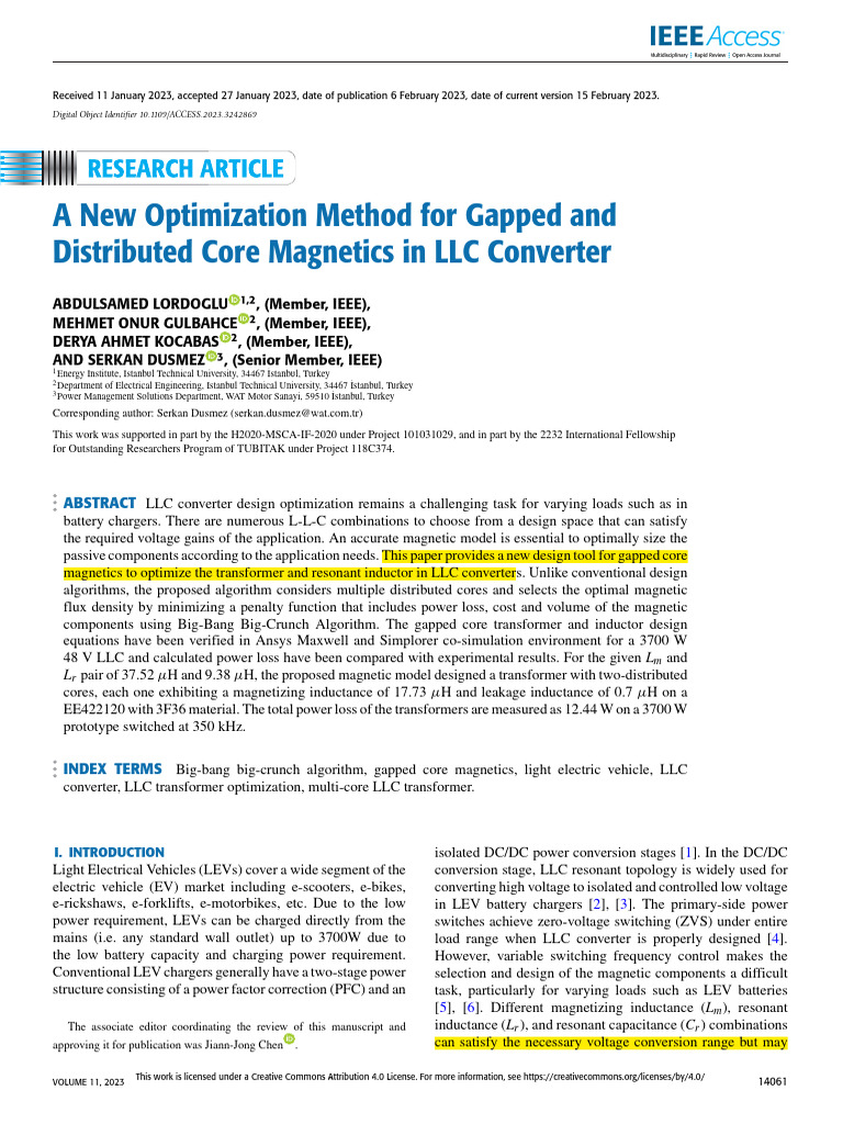 Optimizing Gapped Core Magnetics in LLC Converters | PDF | Transformer ...