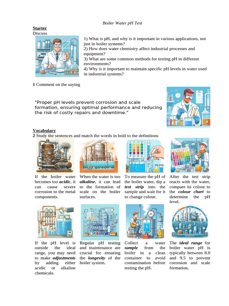Boiler Water pH Testing Guide | PDF | Ph | Water