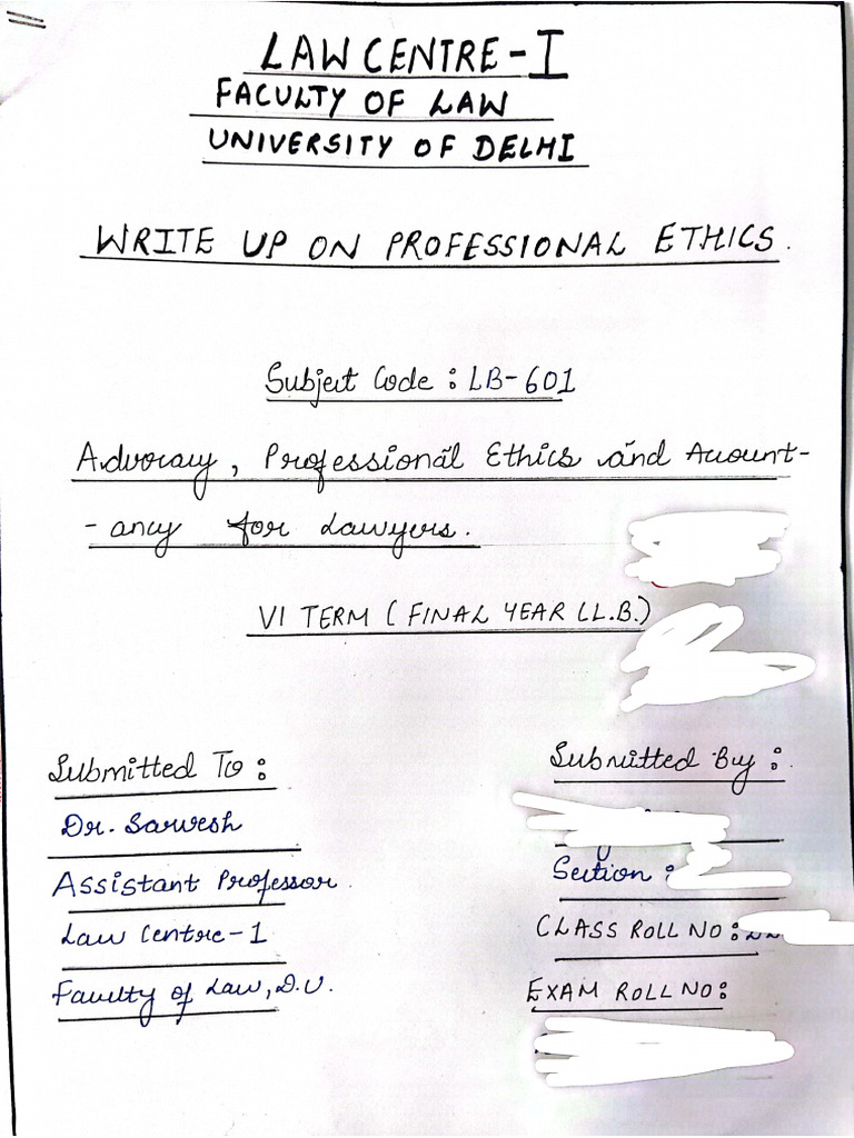 Sample Assignment PE - Law - Centre - I - DR - Sarvesh | PDF