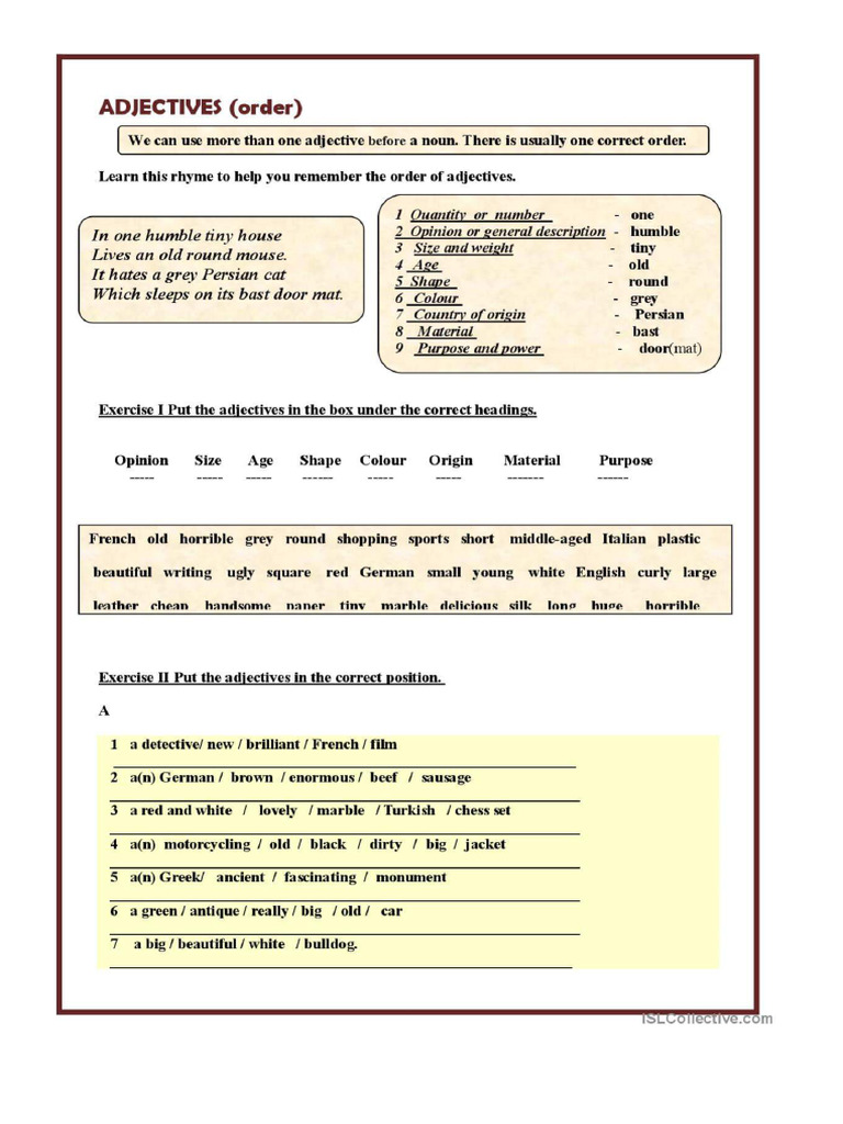 Printing - English ESL Worksheets For Distance Learning and Physical ...