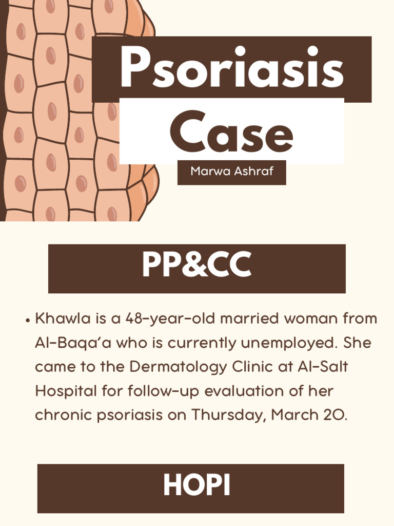 Chronic Psoriasis Case Study Analysis | PDF | Psoriasis | Immunology