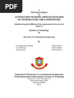 Automation of Home Appliances Based On Temperature (Air Conditioner)