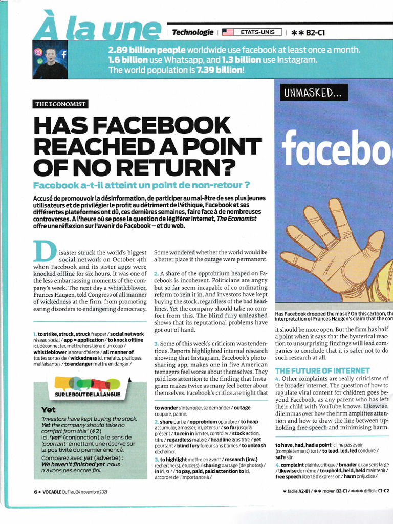 Facebook's Reputational Crisis Explained | PDF