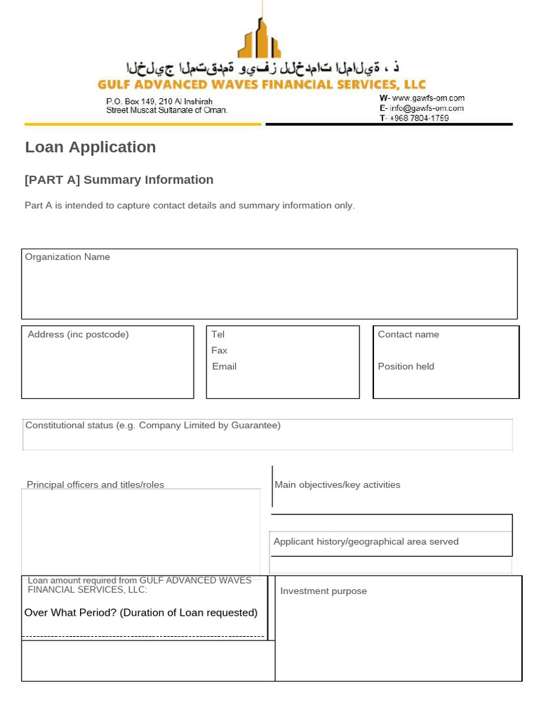 Loan Application Form Overview | PDF | Loans | Justice