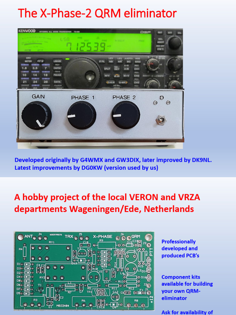 X-Phase-2 QRM Eliminator Overview | PDF | Antenna (Radio) | Coaxial Cable