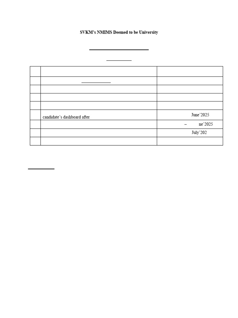 IMP Dates MSC FINANCE Admission 2025 | PDF