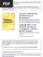 Download Language Shift in the Teochew Community in Singapore by Benson Chin Wang Tsui SN85460007 doc pdf