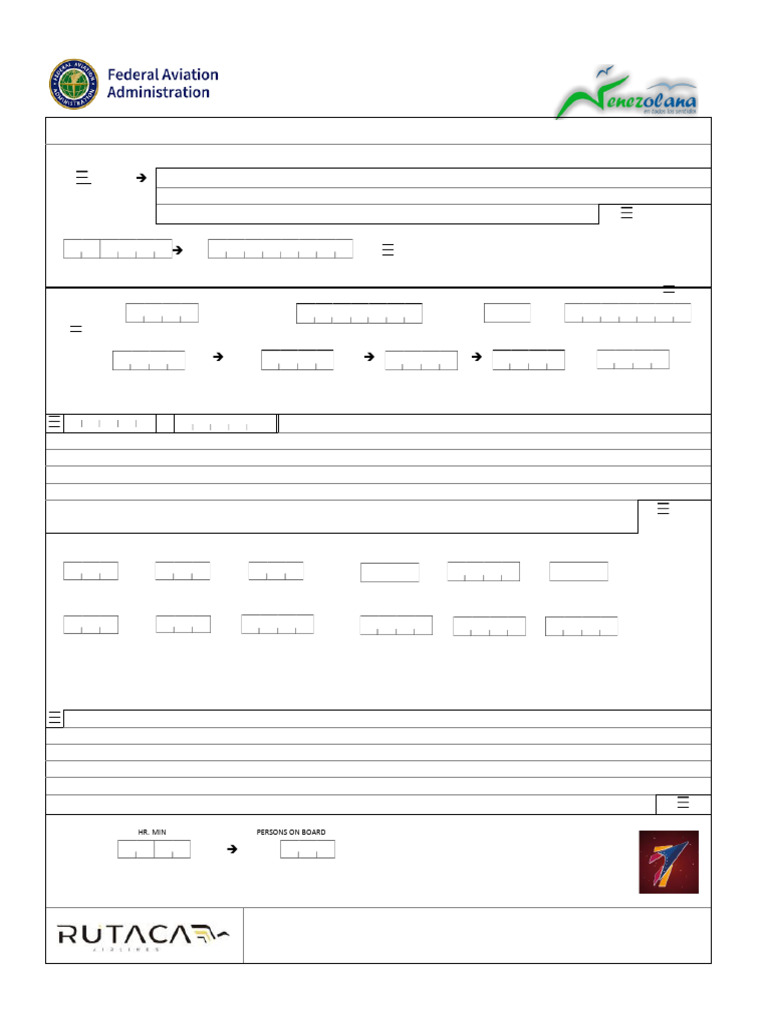 International Flight Plan Form V | PDF