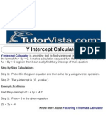 Y-Intercept Calculator