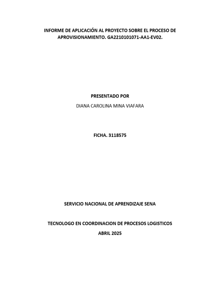 Política de Aprovisionamiento COLACTEOS | PDF | Calidad (comercial ...
