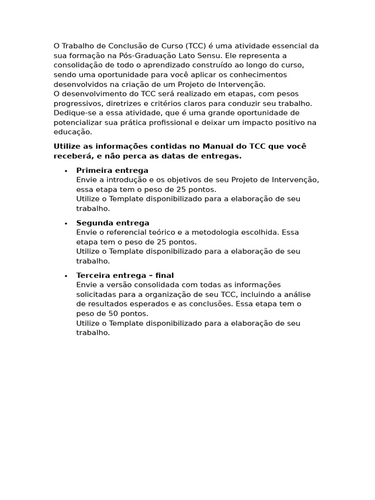 Guia Prático para TCC na Pós-Graduação | PDF