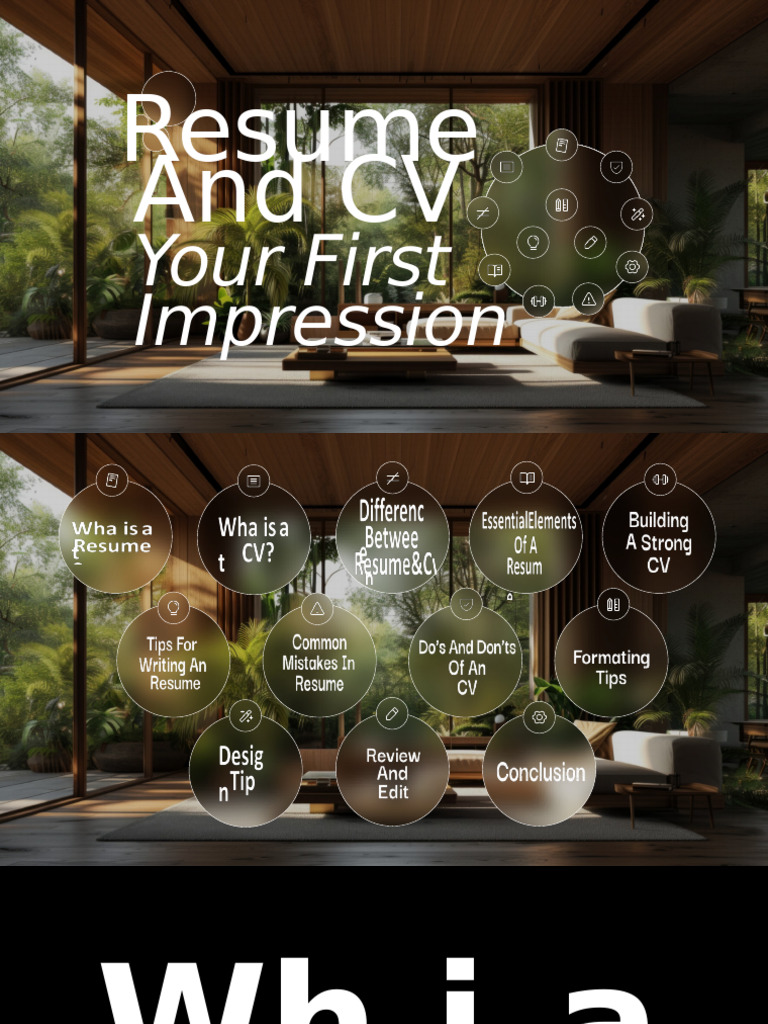 Resume and CV Your First Impression | PDF | Résumé