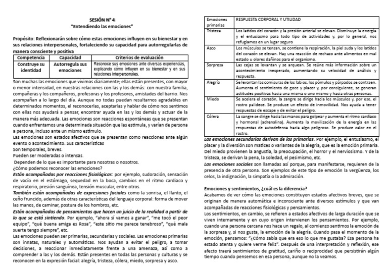 Reconocimiento y autorregulación emocional | PDF | Las emociones | Asco
