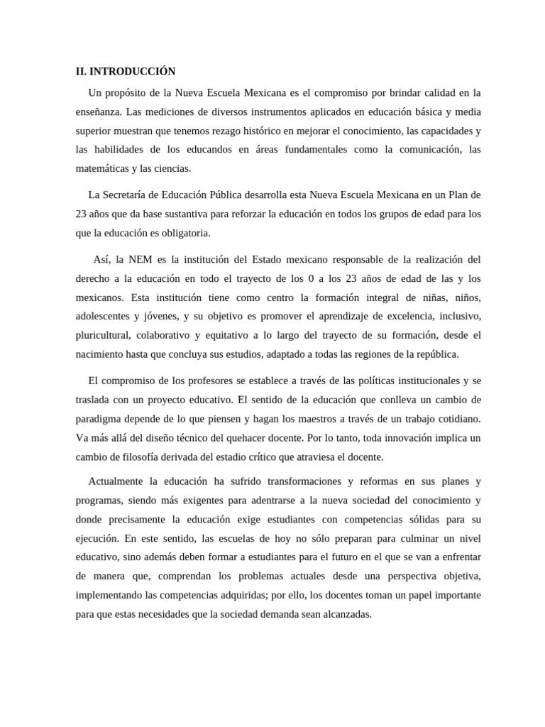 Principios de la Nueva Escuela Mexicana | PDF | Enseñando | Maestros