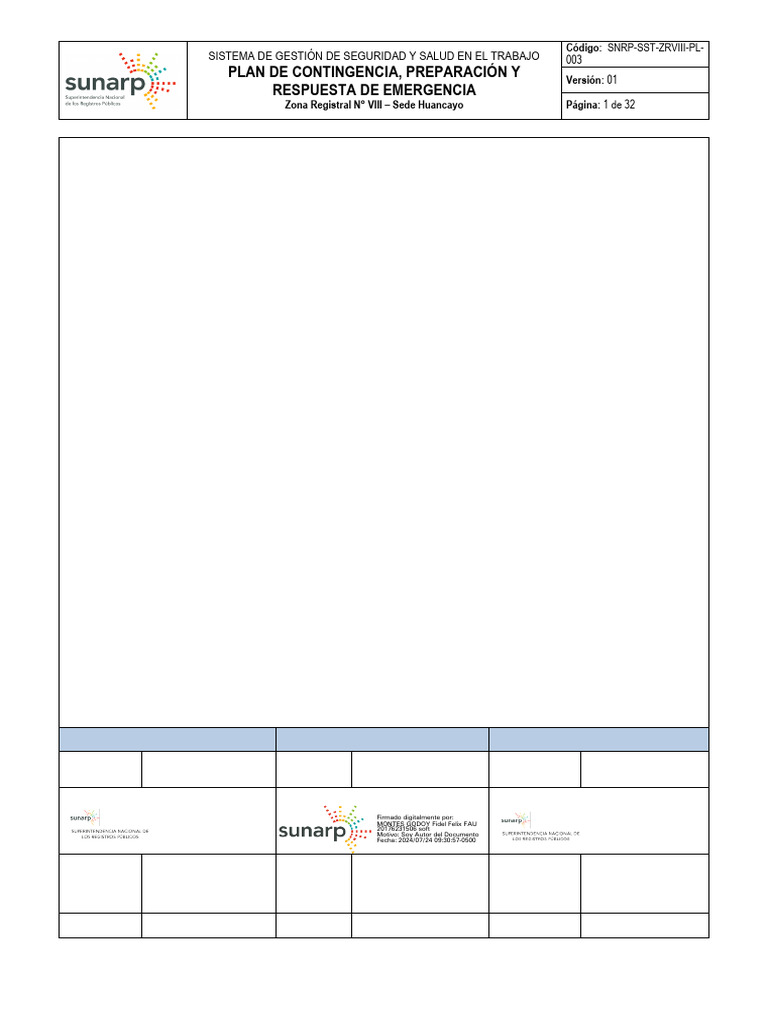 Plan de Contingencia para Emergencias SST | PDF | Riesgo | Emergencia