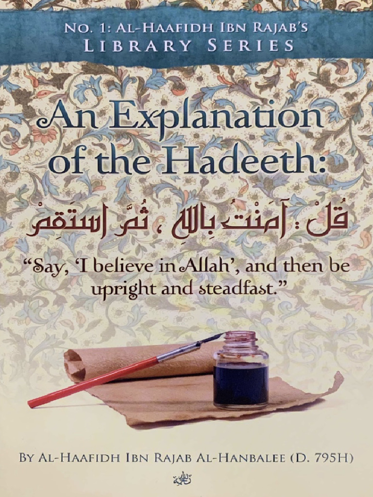 Exp. of Hadith Say I Believe in Allah and Then Be Upright and Steadfast ...