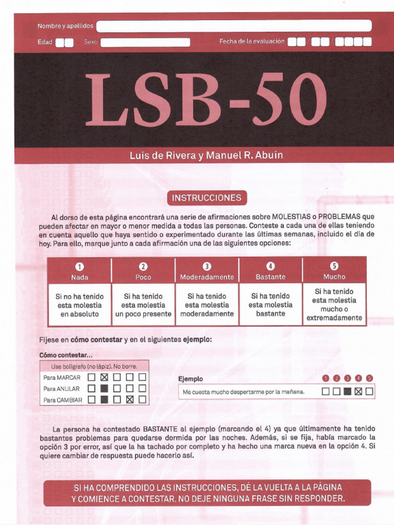 Instrumento LSB-50 | PDF