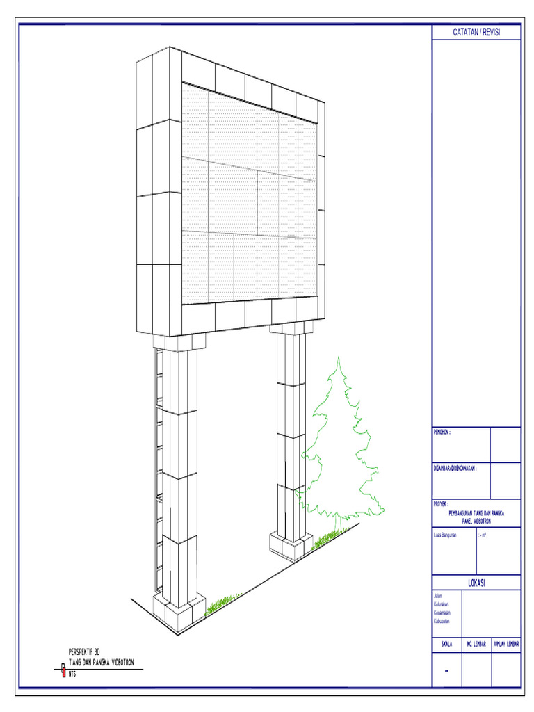 Rencana Desain Panel Videotron | PDF