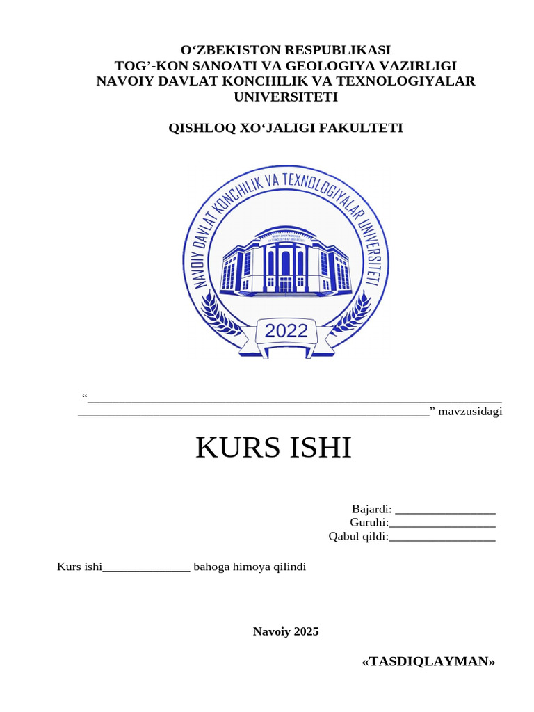 Kurs Ishi Yuzi UZB 2025 | PDF