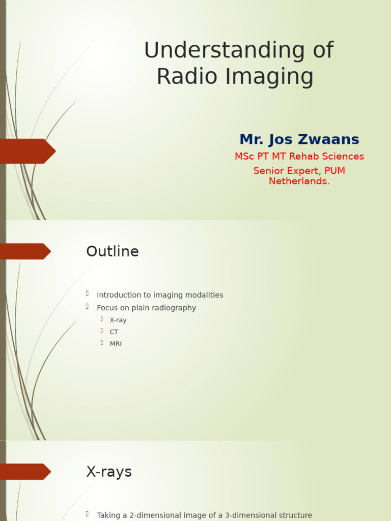 Radio Imaging Techniques Overview | PDF | Medical Imaging | Radiography