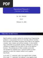 Big M Method for Linear Programming | PDF | Mathematical Logic | Linear ...