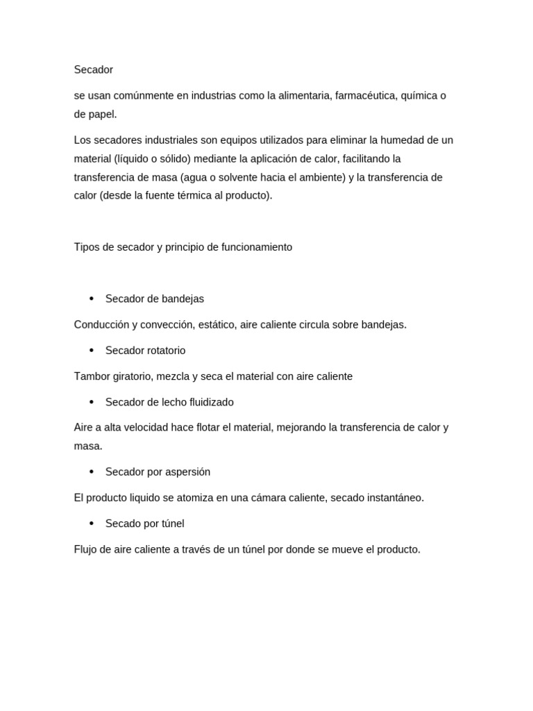 Secador Evaporador y Reactor | PDF | Humedad | Scada