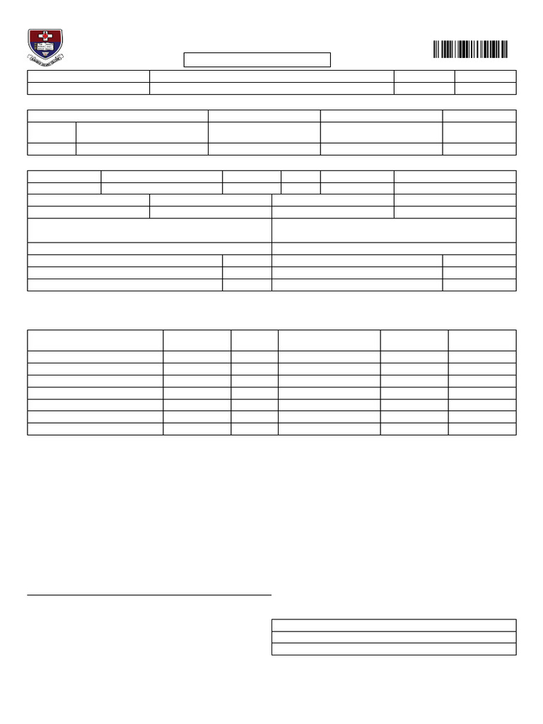 Undergraduate Application Form for B.Com | PDF