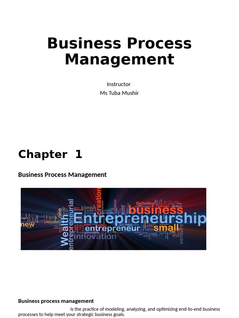 BPM CHP 1 | PDF | Business Process Management | Business Process