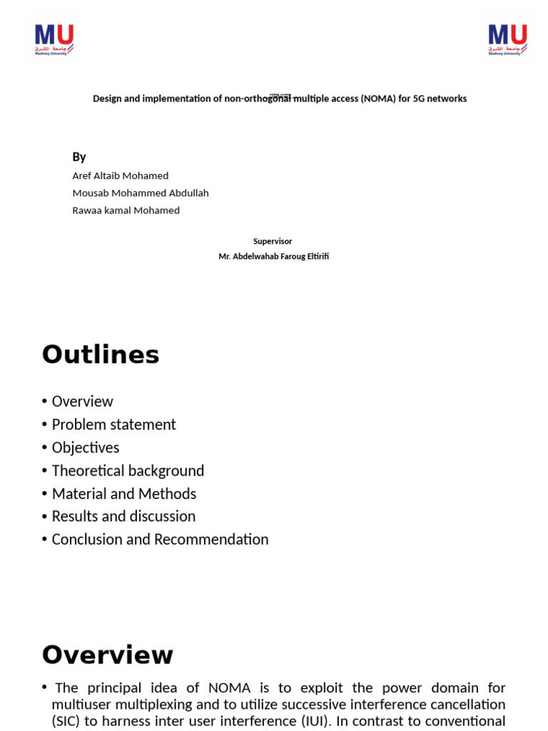 NOMA Design for 5G Networks Implementation | PDF | Channel Access ...