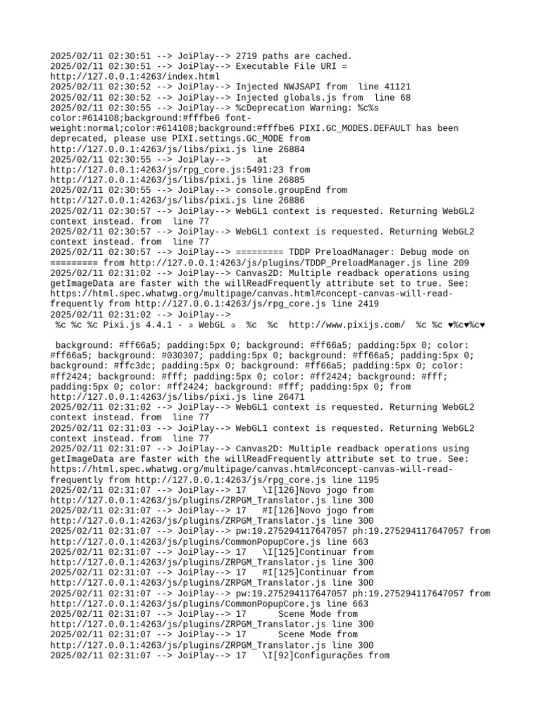 JoiPlay Debug Log Analysis | PDF | Web Gl | Computing