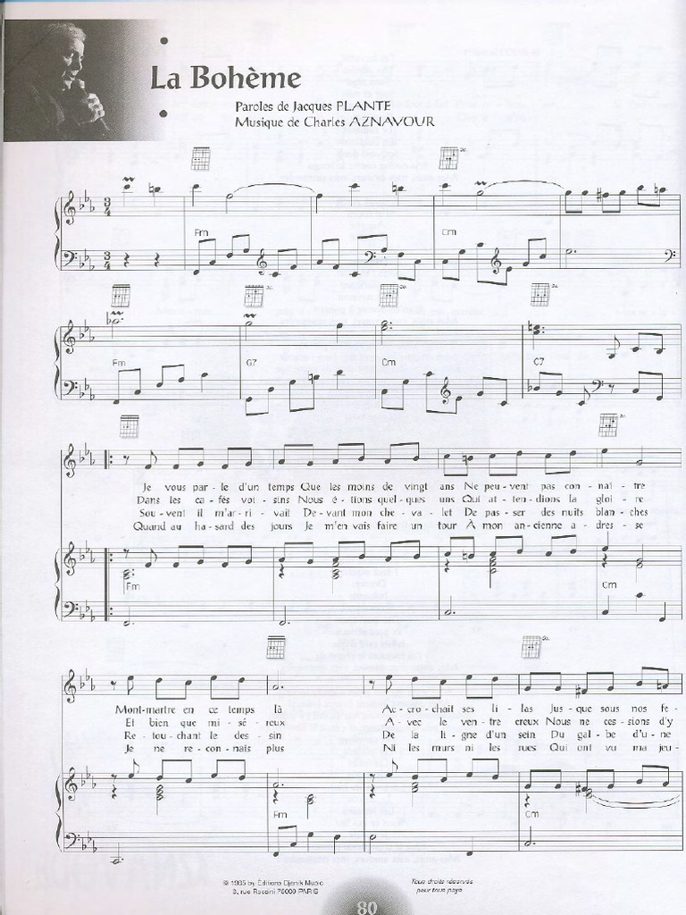 Aznavour, Charles - La Bohème PDF