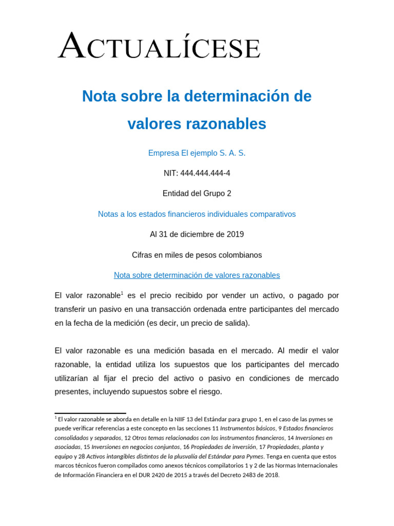 Determinación de Valores Razonables en Finanzas | PDF | Mercado ...