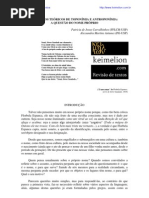 PRINCÍPIOS TEÓRICOS DE TOPONÍMIA E ANTROPONÍMIA