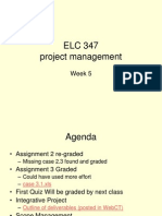 ELC 347 Project Management: Week 5