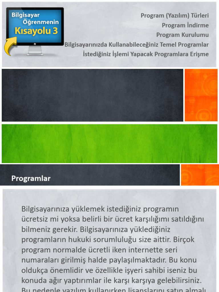 Programlar | PDF