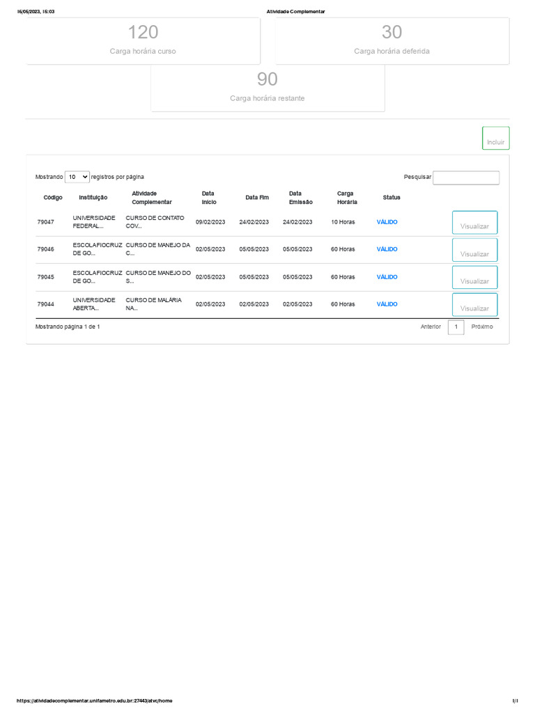 Atividade Complementar | PDF