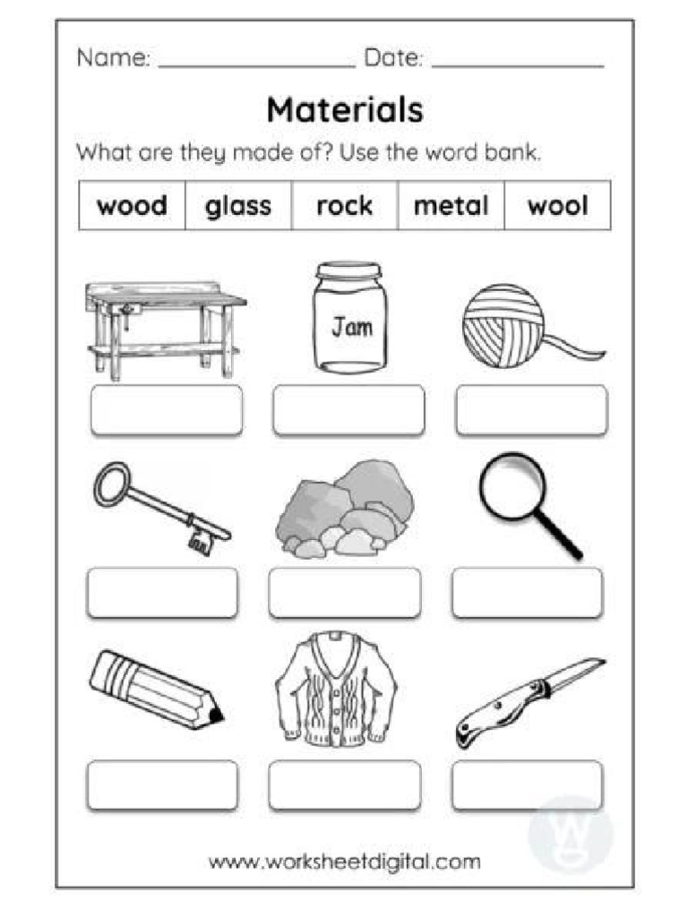 Grade 1 Science Worksheets | PDF
