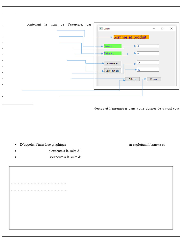 Création d'une interface graphique Python | PDF | Interface ...