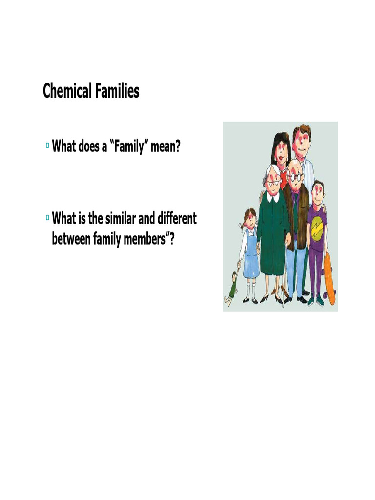 Understanding Chemical Families | PDF | Ph | Chemical Substances