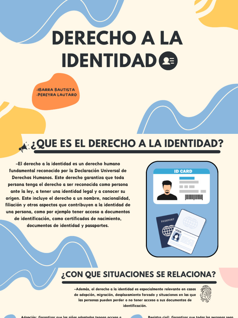 Derecho a la Identidad Humana | PDF | Derechos humanos | Adopción